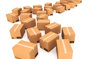 Package Security & Storage Cardboard boxes. Cargo, delivery and transportation logistics storage.