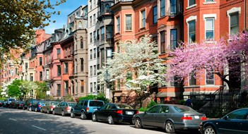 Maintaining Aging Buildings Elegant brownstones in a residential street of Back Bay, Boston